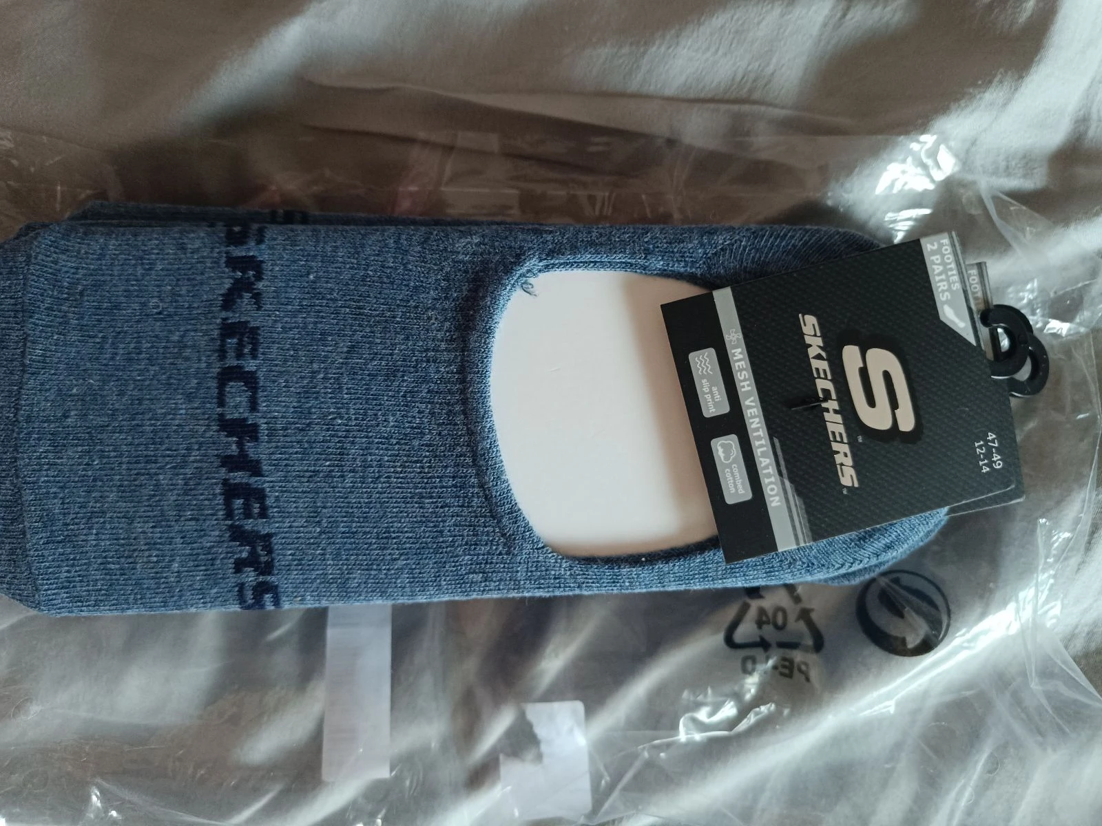 🧦 LOTE DE 6 PARES DE CALCETINES INVISIBLES SKECHERS HOMBRE (TALLA 47-49 / XL) - NUEVOS SIN ESTRENAR 👟✨
